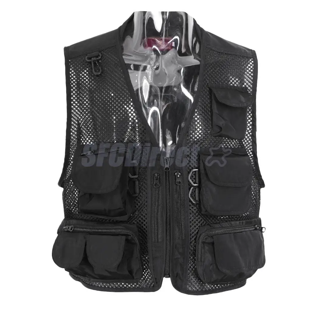 

Men's Fly Fishing Vest Outdoor Sports Breathable Hunting Hiking Fisherman Mesh Vest Canoe Kayak Quick-Drying Jacket