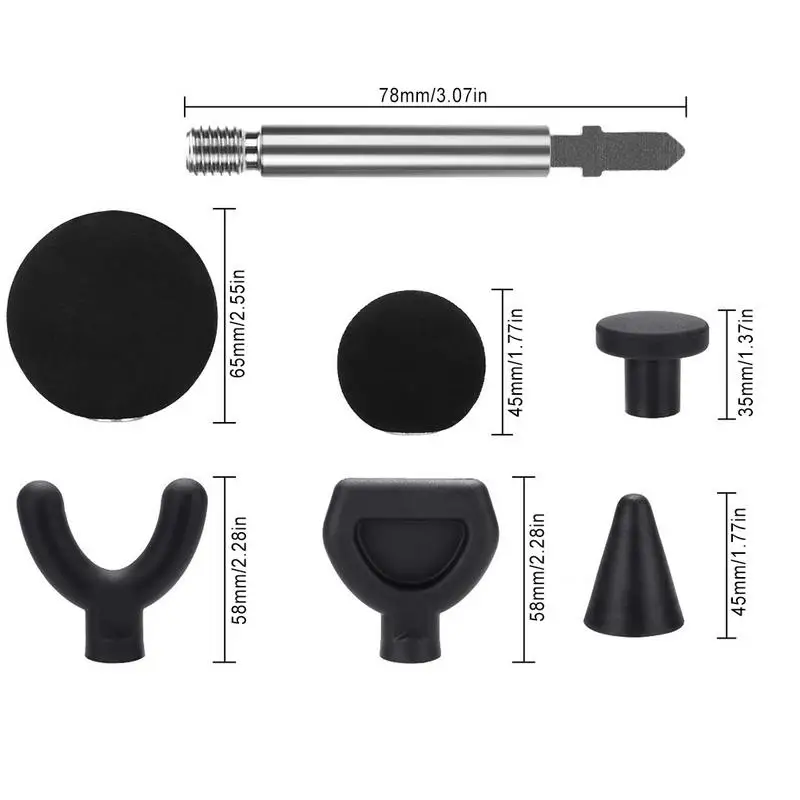 Ceny 6 sztuk Jigsaw Massage Adapter Bit narzędzie do mocowania perkusji do głębokich tkanek Trigger masaż punktowy porady z 2 prętami