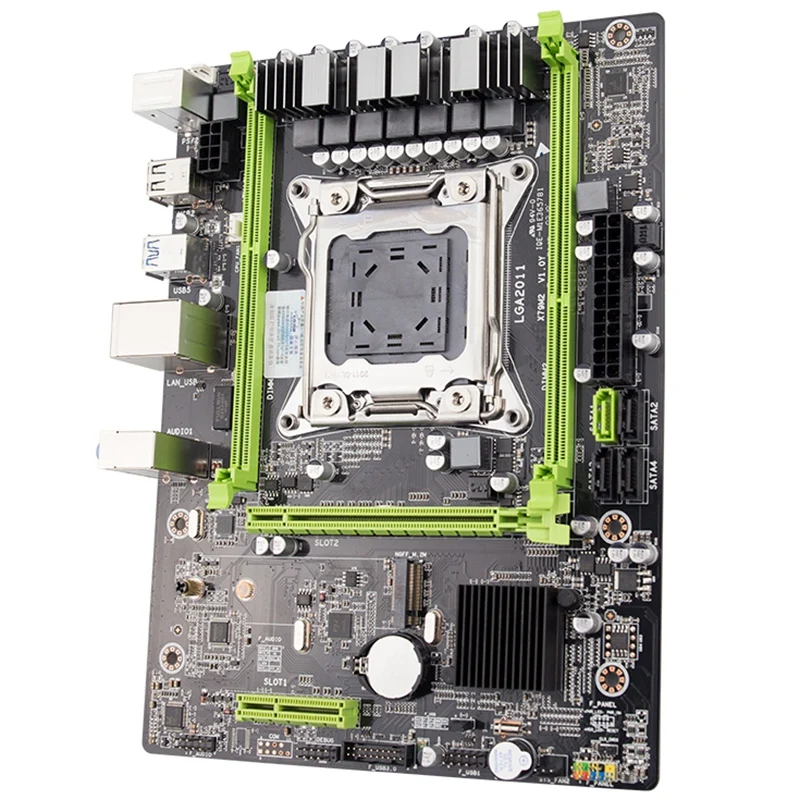 X79 اللوحة Lga2011 2 قنوات Ddr3 الذاكرة Ecc M.2 Usb3.0 Sata3.0 Pci-E الألعاب مجلس ل زيون E5 المعالج