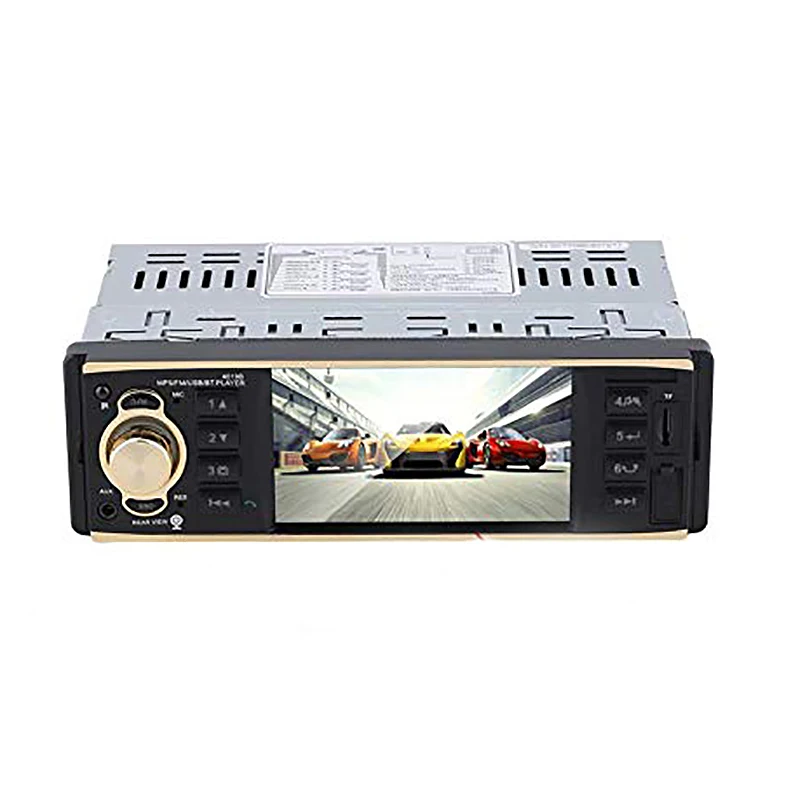 

Car Stereo/Audio/Am/Fm Radio Receiver/Mp3 Mp5 Player Multimedia, Bluetooth 1 Din Usb 2.0 Hd 1080P 4.1 Inch Lcd Pressscreen, Re