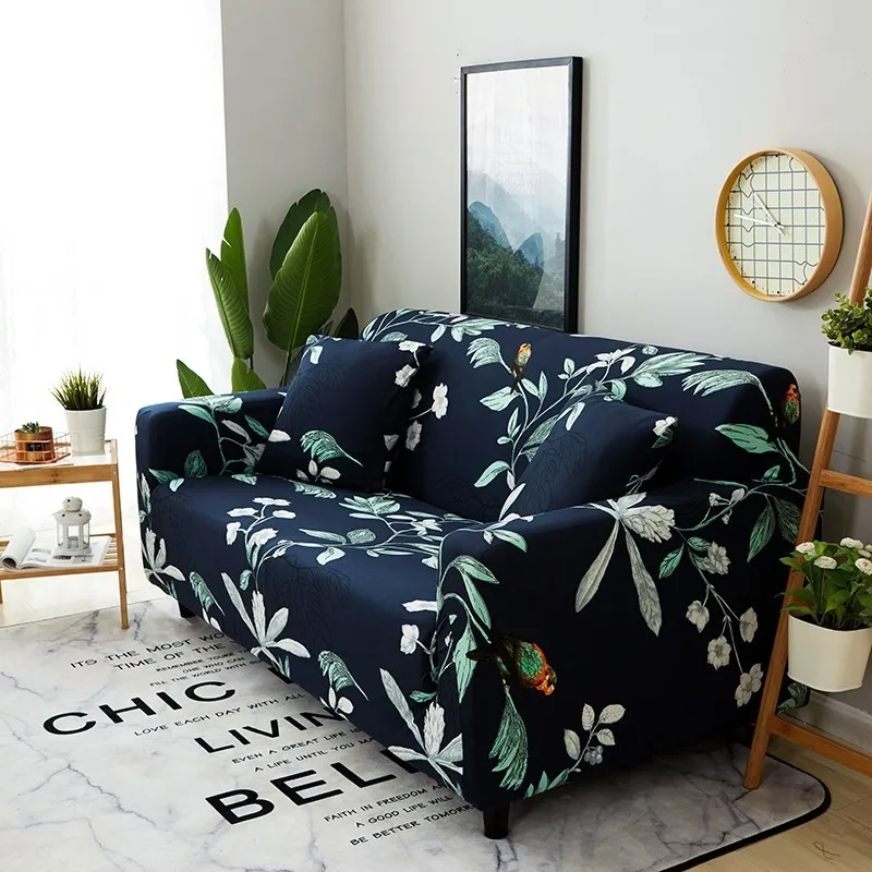 

Flower Sofa Cover Flexible Stretch Big Elasticity Couch Cover Sofa Funiture Cover Single Two Three Four Seats Soft Slipcover