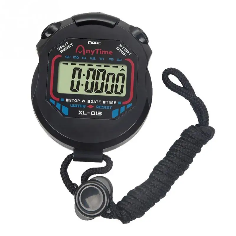 

Hot Sale Classic Digital Professional Handheld LCD Chronograph Sports Stopwatch Timer Stop Watch with string*