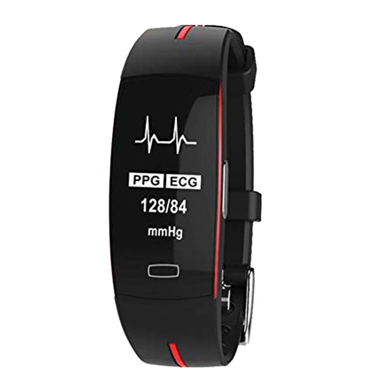 

Hold Mi P3 Smart Band Support ECG+PPG Blood Pressure Heart Rate Monitoring IP67 Waterpoof Pedometer Sports Fitness Bracelet.Bl