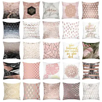 

Peach Skin Fabric Pillowcase Cover Slip Sofa Car Cushion Decor Pillow Case Throw Pillow Cover for Seat Home Office