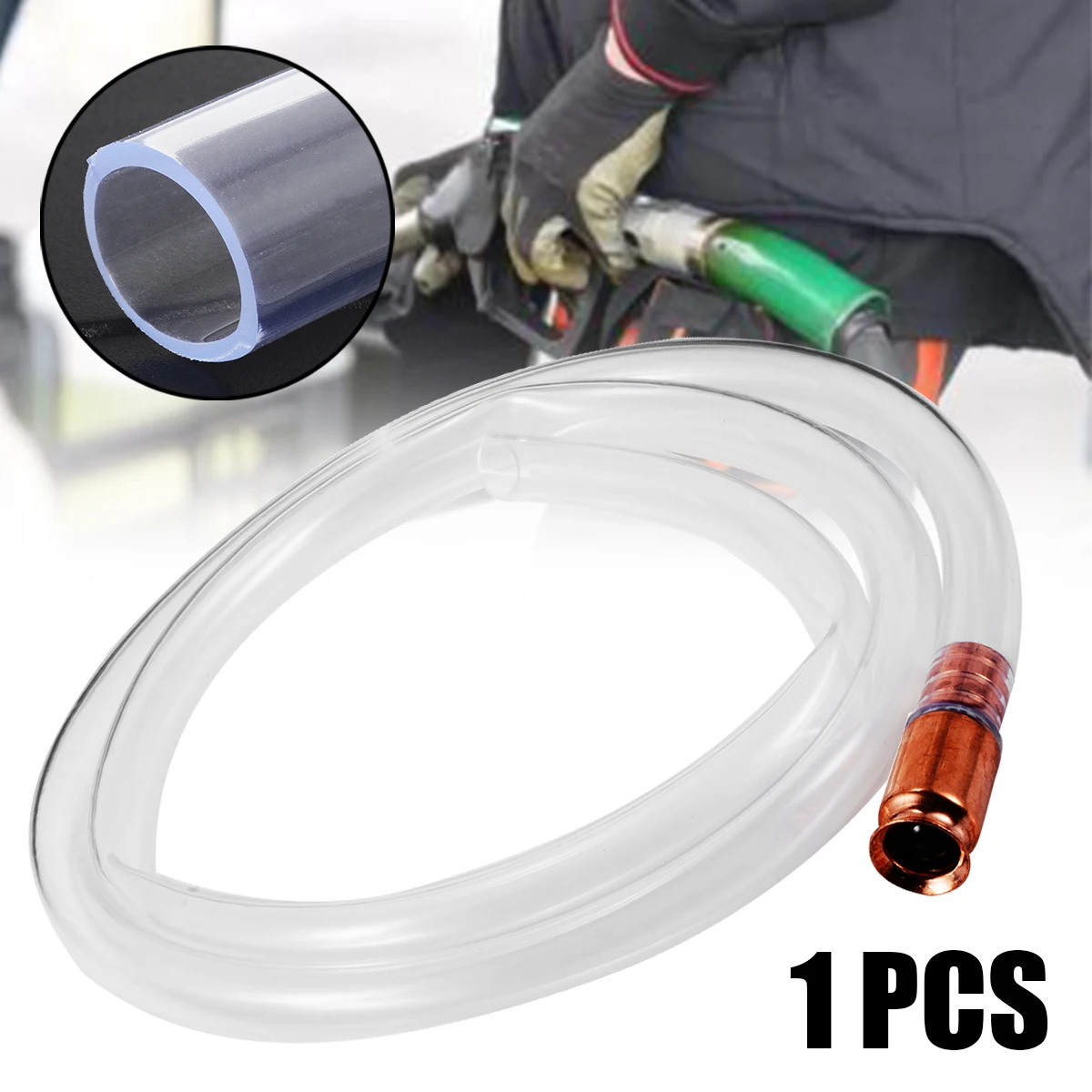 1PC High Quality Gas Siphon Pump Fuel Gasoline Water Shaker Siphon