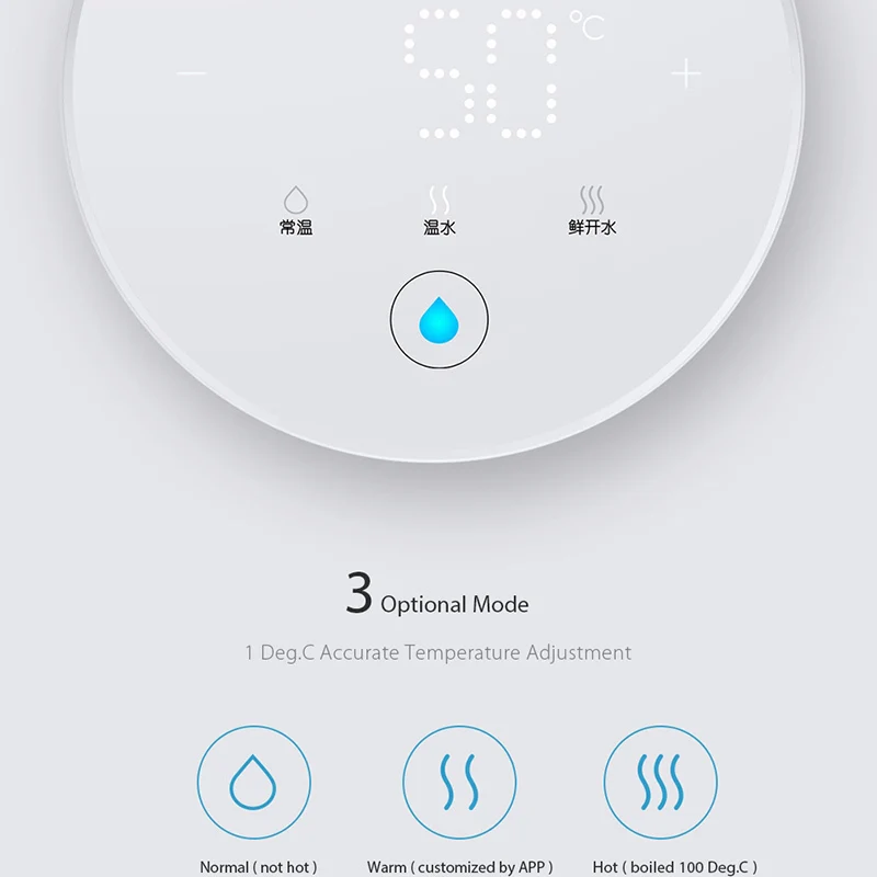 Xiaomi VIOMI APP control 4L умный мгновенный диспенсер для горячей воды качество воды Indes детское молоко партнер нагреватель питьевой воды чайник