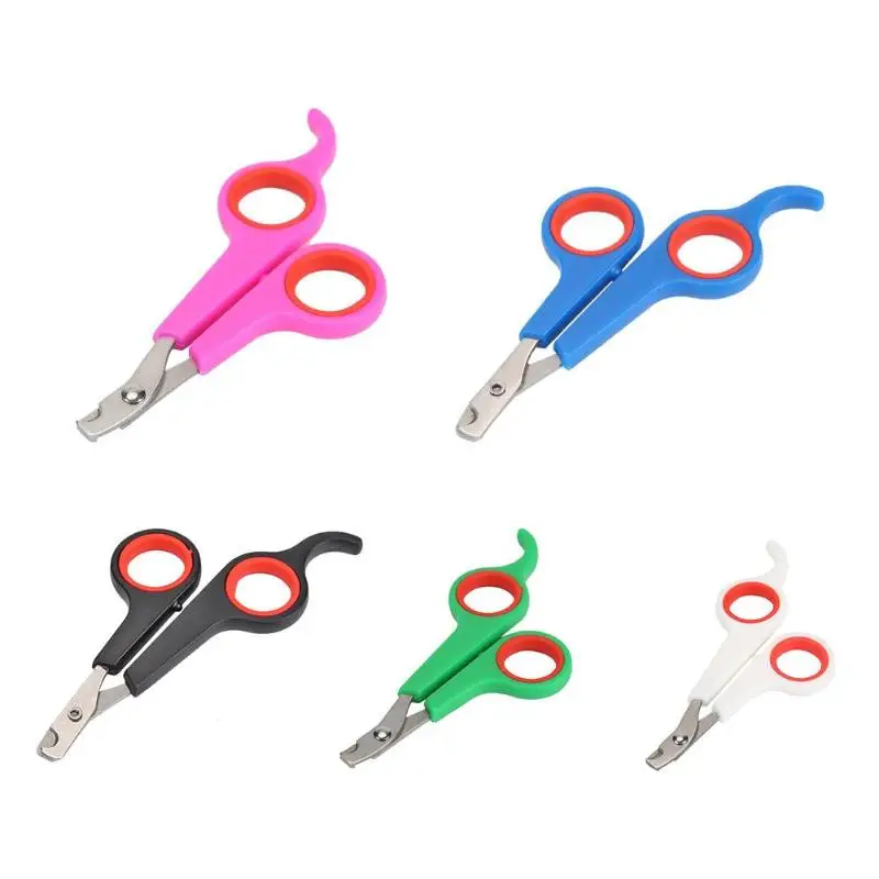 Pet Nail Scissors Stainless Steel Cutter Colorful Grooming Trimmer