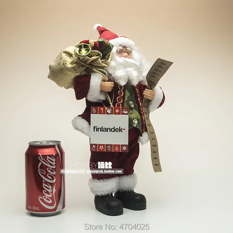 Оригинальный Санта Клаус 30 см Saint Nick Kris Kringle коллекция Санти фигурки плюшевые