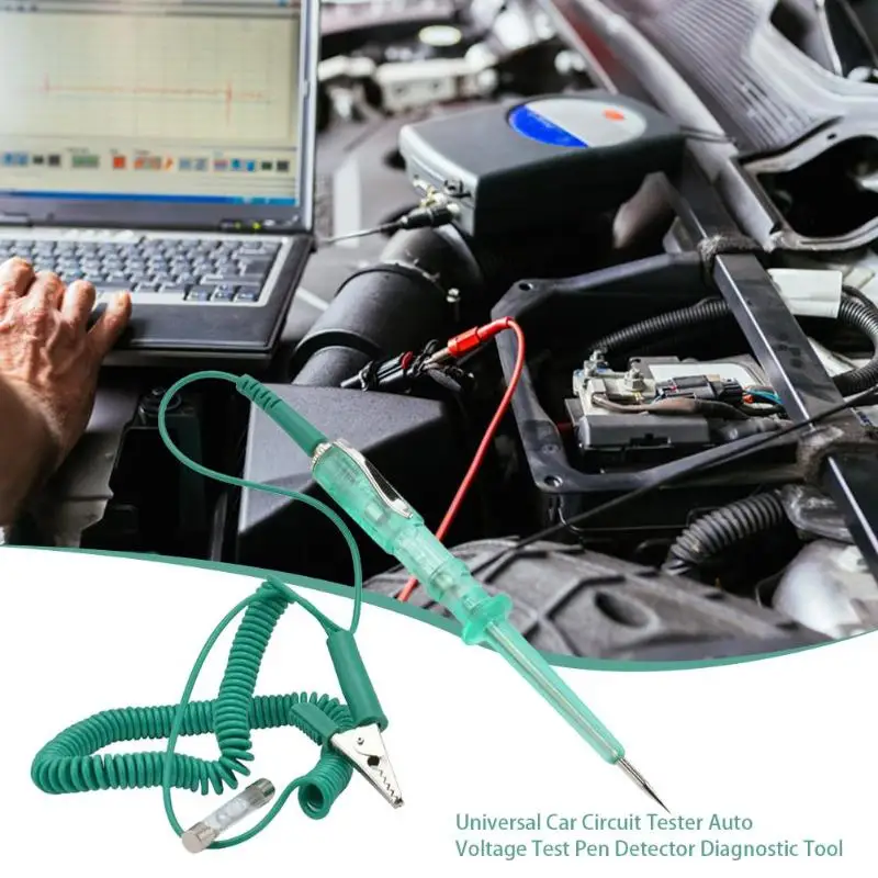 

VODOOL Car Vehicle Circuit Tester Probe Automotive Truck Voltage Tester Circuit DC 6/12/24V Auto Gauge Test Pen Diagnostic Tool