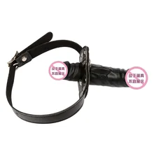 Sex Penis Mouth Plug Penis Gag With Locking Buckle Adult Game Silicone Dildo Gag Oral Leather Bondage Sex Product For Couples 8