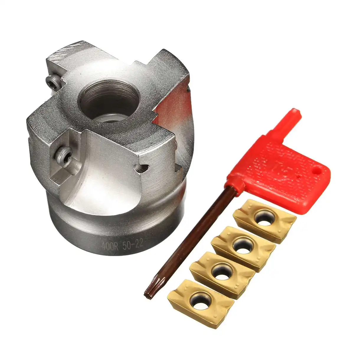 

APMT1604 Carbide Inserts BAP400R-50-22-4F Indexable Face End Mill Cutter with Spanner