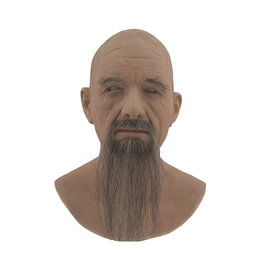 Силиконовая мужская маска для лица Реалистичная Косметика силиконовая маска старика для продажи