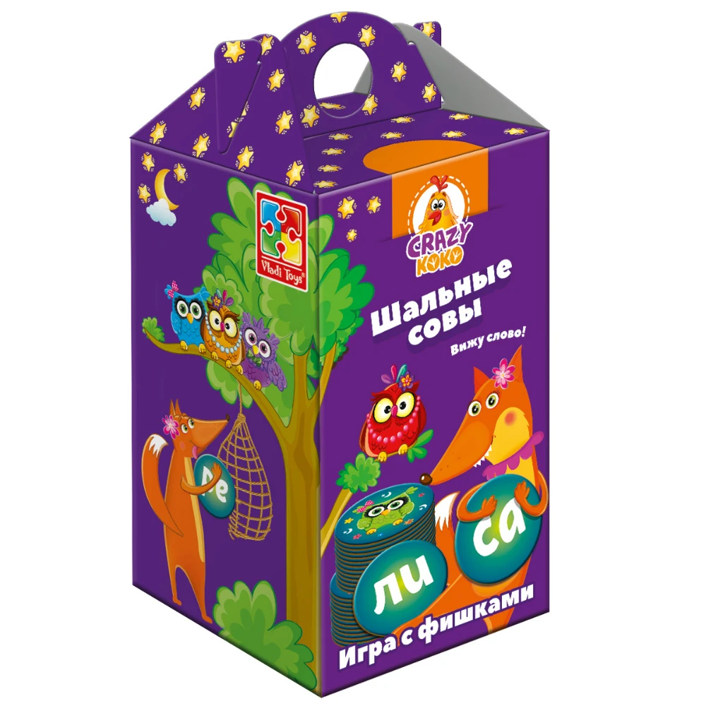 Игра настольная Vladi Toys &quotШальные совы&quot|Карточные игры| |