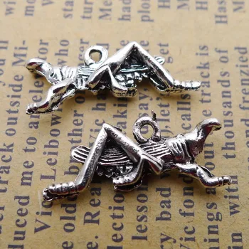 

160pcs Exquisite cricket Popular in Europe America charms pendants 10*23mm antique silver Handmade accessories craft Jewelry