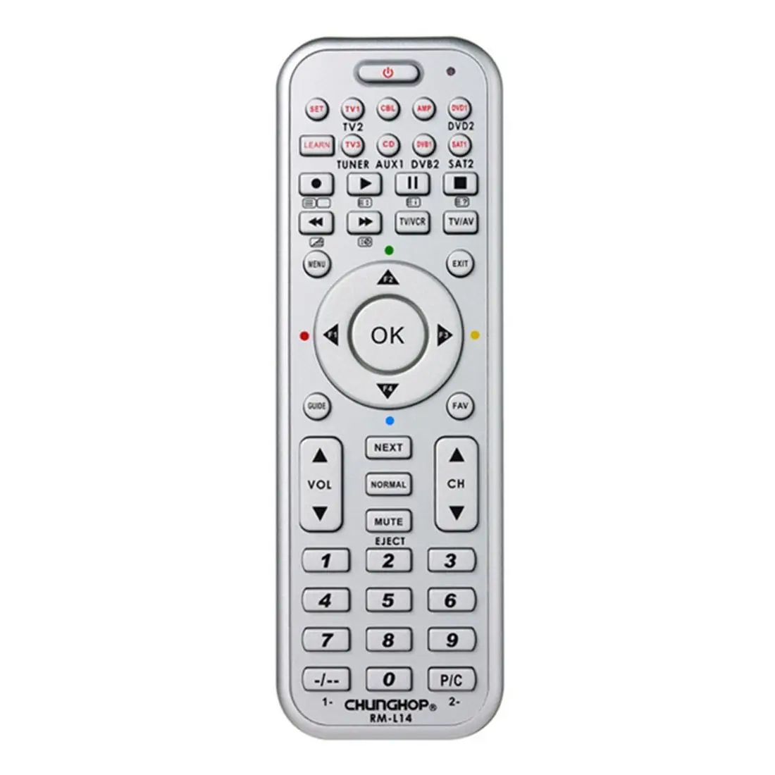 

CHUNGHOP RM-L14 Universal Smart Remote Control With Learn Function For TV CBL DVD SAT DVB CONTROLLER copy