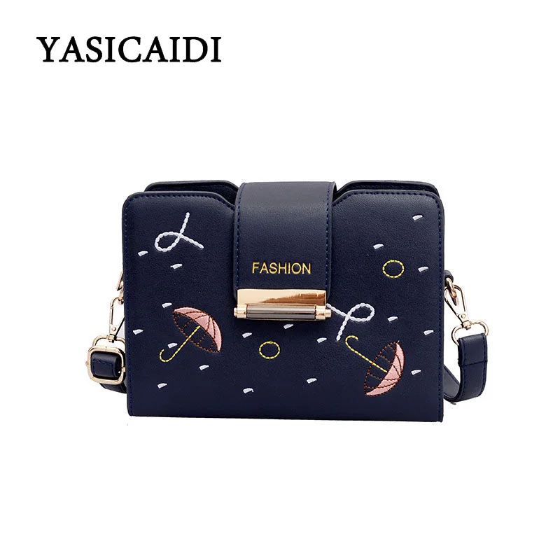 

YAISICAIDI High Quality PU Leather Women Messenger Bags Mini Cartoon Printing Women Handbags Metal lock Shoulder Bags Sac A Main