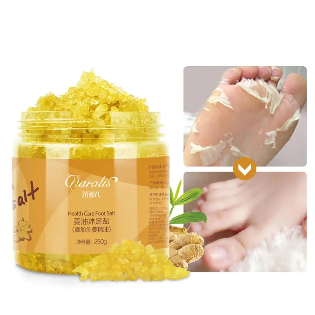

Foot Care Moisturizing Remove Foot Odor Exfoliating Ginger oil Bath salts Foot Salt MINERAL SALT remove cuticle