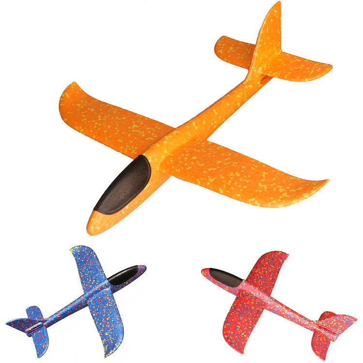 

Purcoco Aircraft Model Children 2019 New Baby Toy Plane Assembled Big Size Hands Throwing Foam Airplane Stunt Model Glider