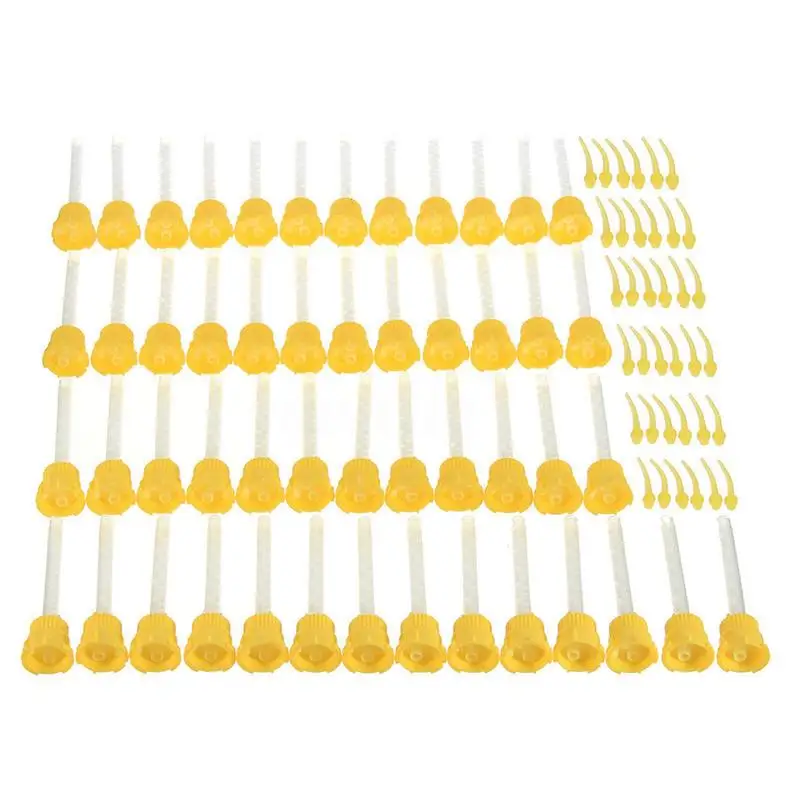 

CNIM Hot 50x Dental Impression Tip Temporary 1: 1 Silicone Rubber, 50X Yellow Tips+Injection Head