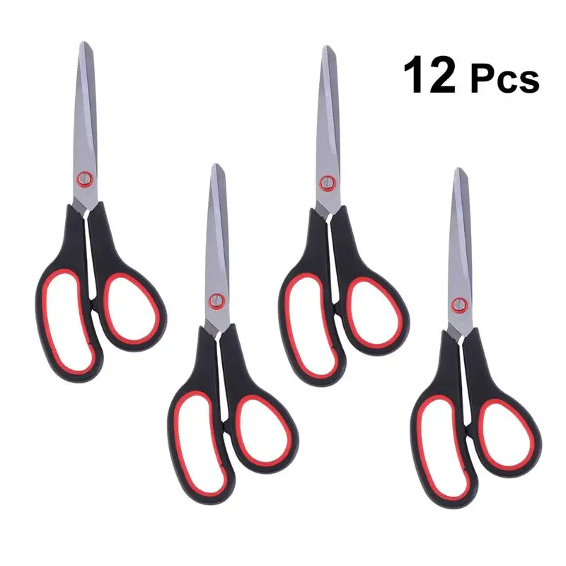 

12pcs Premium Tailor Scissors Heavy Duty Multi-Purpose Stainless Steel Scissors