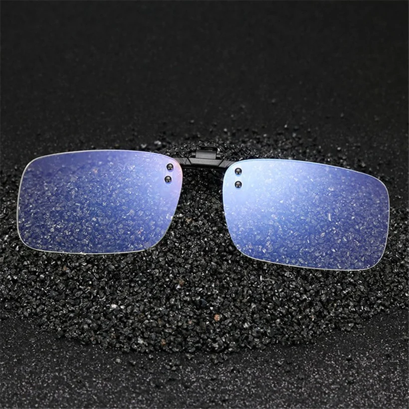 

XojoX Men Clip Sunglasses Women Anti Blue Light Night Vision Driving Sunglass Blue-ray Goggles Fashion Clip Flip up Eyeglasses