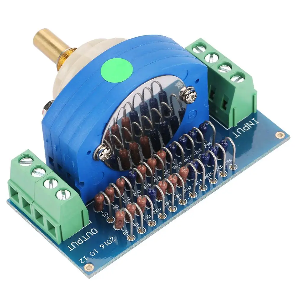 

12 Step Stepping Stereo Volume Potentiometer Dual 50K Amplifier Volume Pot dual channel Volume Rotary Switch 6mm