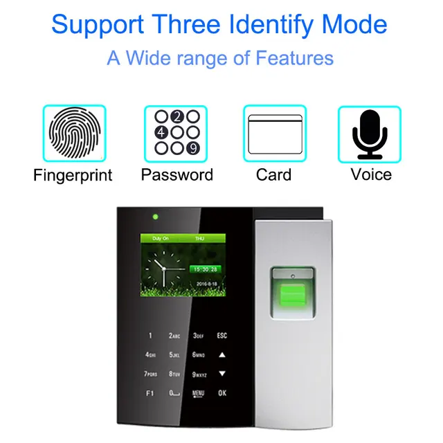 $137.25 Time Attendance System Biometric Reader TCP/IP USB Fingerprint Access Control Clock Employee Device Office Attendance Machine