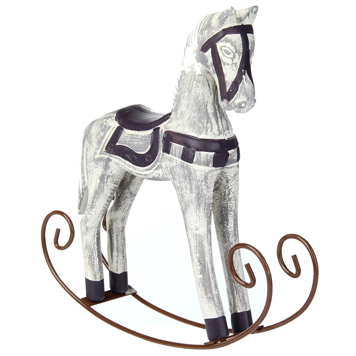LBER Modern Europe Style Trojan Horse Statue Wedding Decor Wood Retro Home Decoration Accessories Rocking Ornament | Дом и сад