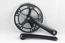 Fixed Gear 46T Crank Set Bike Bicycle Aluminum Chainwheel Alloy Crank Set Sprocket Crankset mountain bike crankset aluminum alloy bicycle crank sprocket mountain bicycle crank m610 590 crank fluted disc mtb bike parts