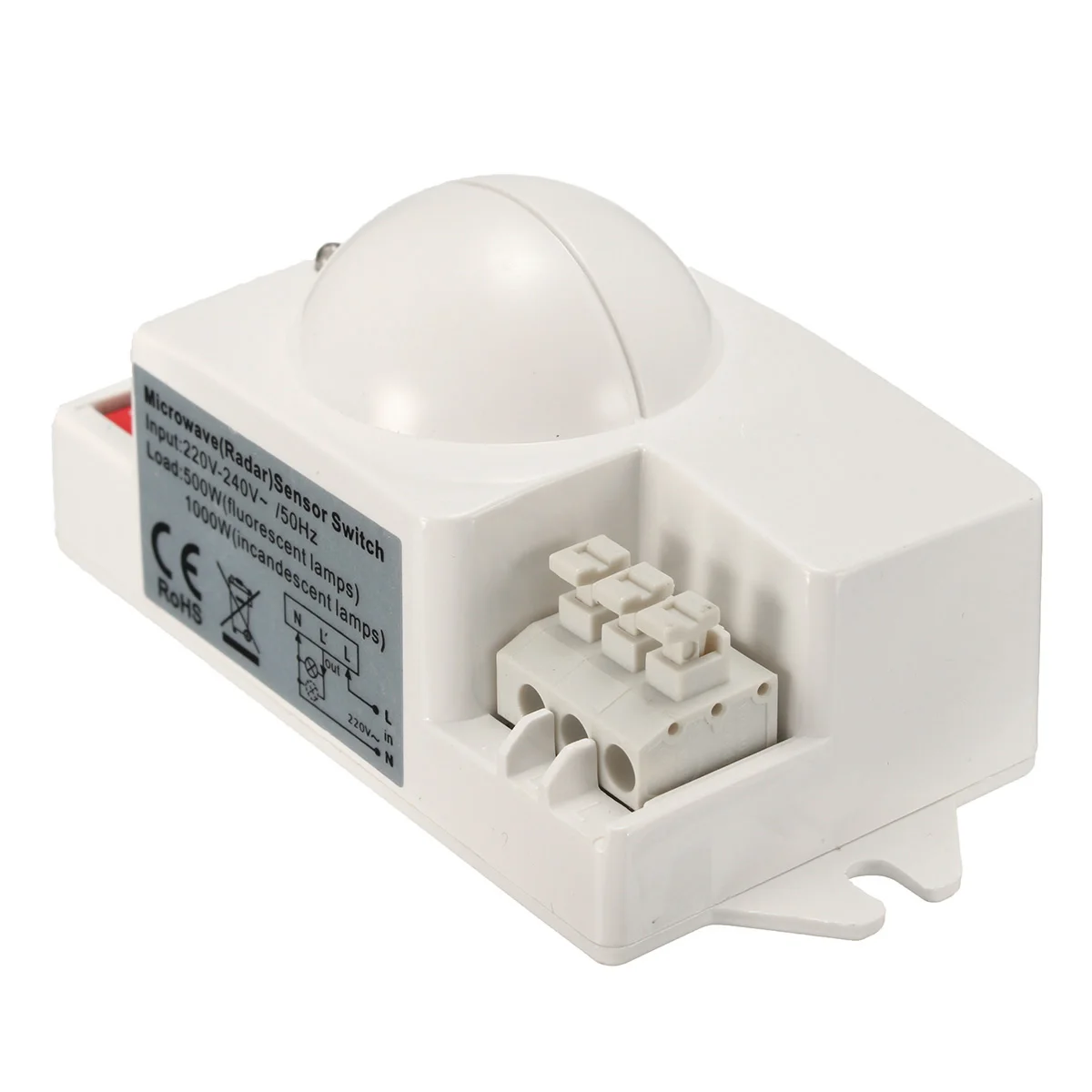 

Hot Sale 5.8GHz HF System LED Microwave 360 Degree Radar motion Sensor Light Switch Body Motion Detector T-9800