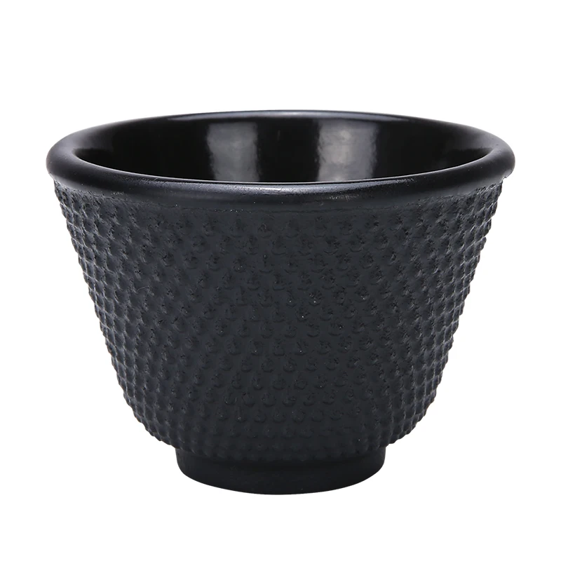 

LBER Cast Iron Tea Cups Drinkware Chinese Handmade Kung Fu Coffee Tools Health Care Polka Dot Iron Cup Iron Pot Retro Cup