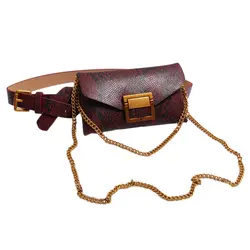 Женская поясная сумка из кожи женские сумки-пояс-цепочка модная поясная сумка женская хип-ремень Бум Сумка для телефона