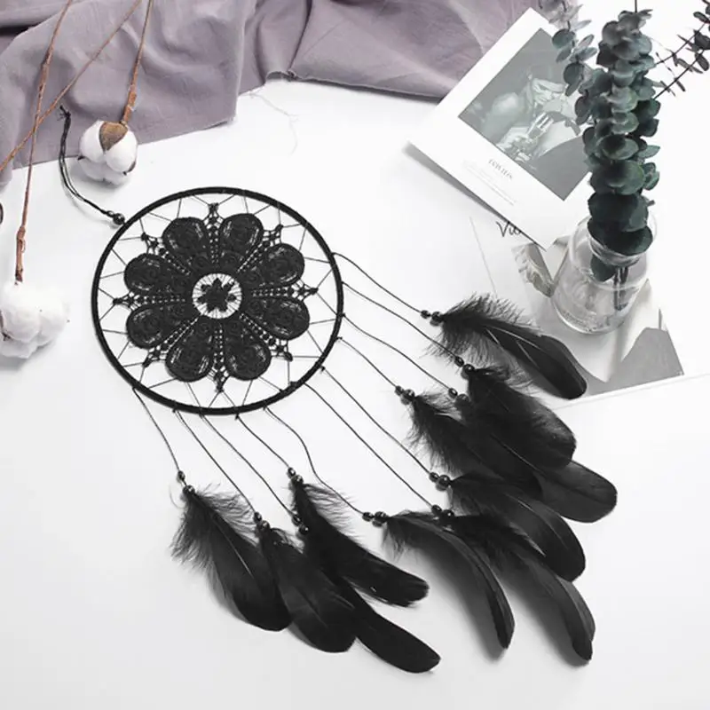 White Goose Feathers Dream Catcher Wedding Decorations Decoration Ornament Gift Valentine 's Day Gifts Wind Chimes #BO 4