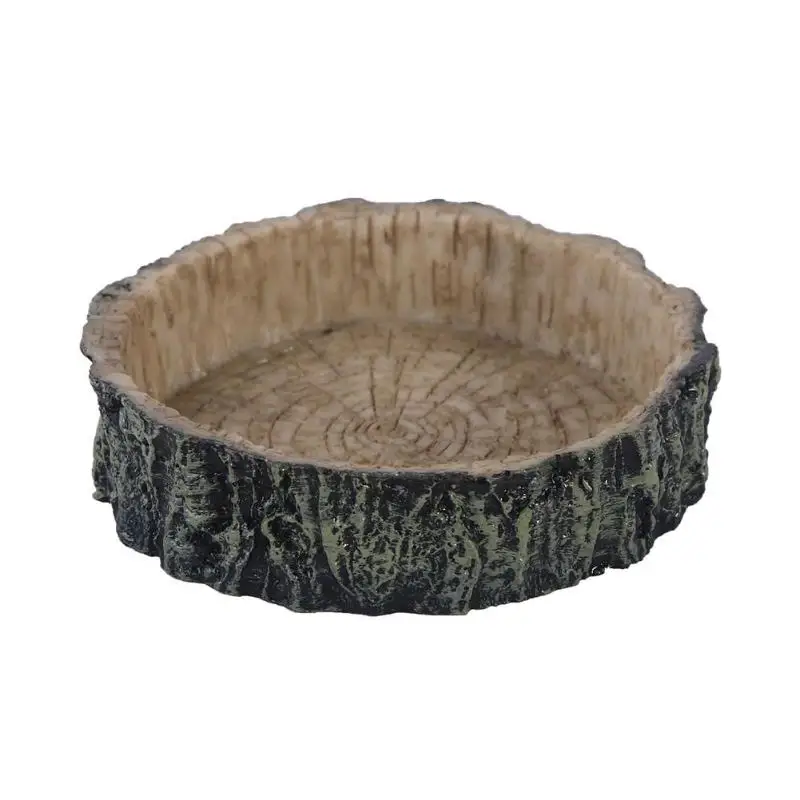 

European Resin Reptile Pet Food Bowl Crafts Aquarium Fish Tank Landscaping Ornaments Home Decoration