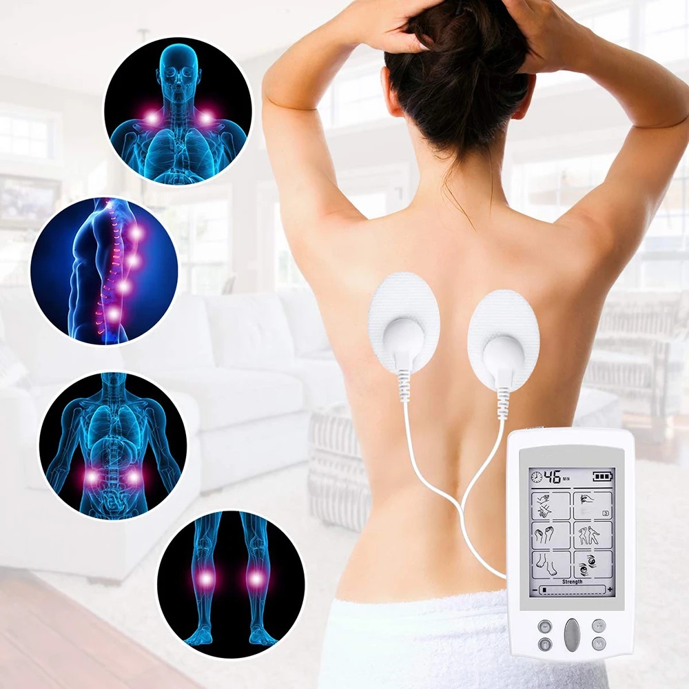 

16 Modes Full Body TENS Acupuncture Massager Pain Relieve LCD Display Electric TENS Pulse Therapy Massage Machine Health Care