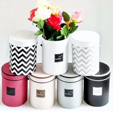 Ручной круглый букет цветов коробки живые вазы Цветочный ящик Цветочные растения коробки