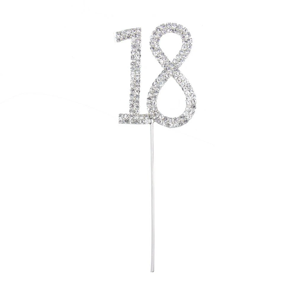 Sweetness Bling Diamond Double number / Torte Cake Decor for Birthday Anniversary Wedding(18) | Дом и сад