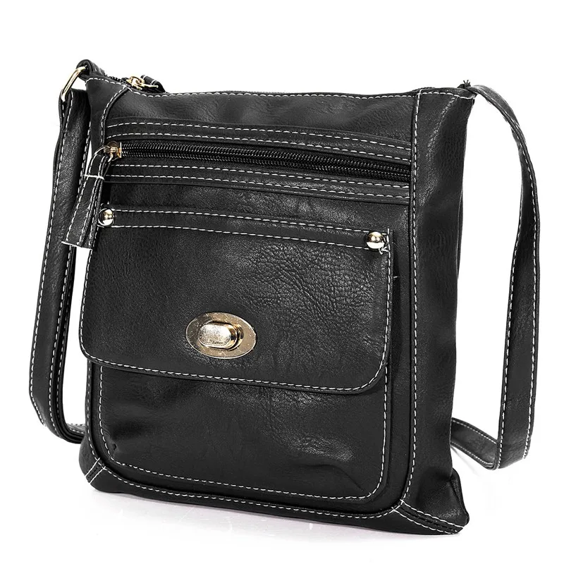 

AEQUEEN Vintage Female Hand Bag Fashion Women Shoulder Bag Satchel Purse Messenger Hobo Bag Ladies Pu Leather Handbag Black