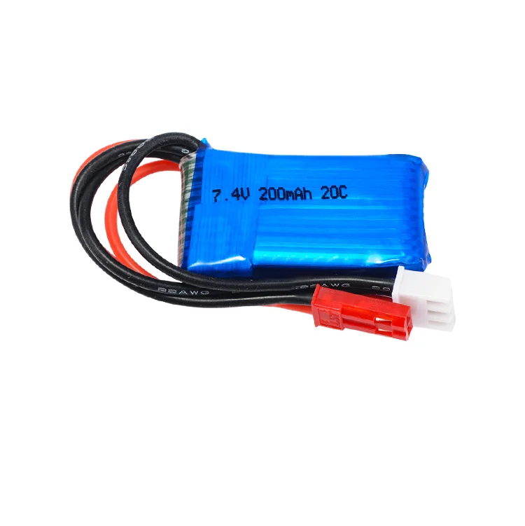 2 шт 7,4 V 2S 200mAh 20C LiPO батарея JST Разъем для RC весы 1/36 модель багги Грузовик F3P Крытый Микро самолет