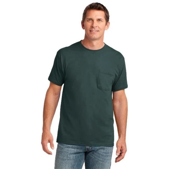 Download Port & Company PC54P Mens Core Cotton Pocket Tees Dark ...