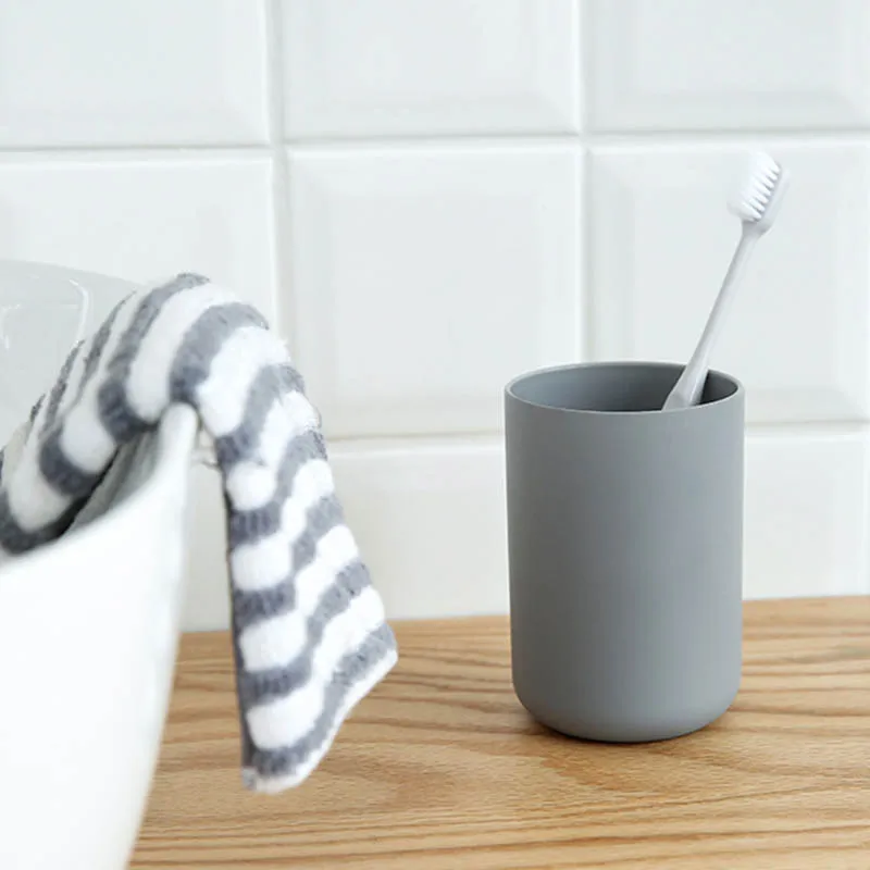 Murah Aksesoris Kamar Mandi Mouthwash Cup Rumah Air Minum Plastik Bilas Cangkir Air Mug Food Grade 1 PC Multifungsi