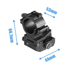 Регулируемый тактическое крепление 25,4 мм алюминий ak 47 ar15 средний профиль кольцо с возможностью монтирования Пикатинни/Вивера
