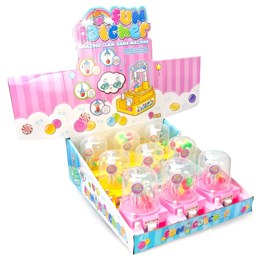 

Mini Grab Ball Machine Kids Toys Candy Catcher Gum Crane Kids Party Toys Gift Role Play Funny Toys for Children