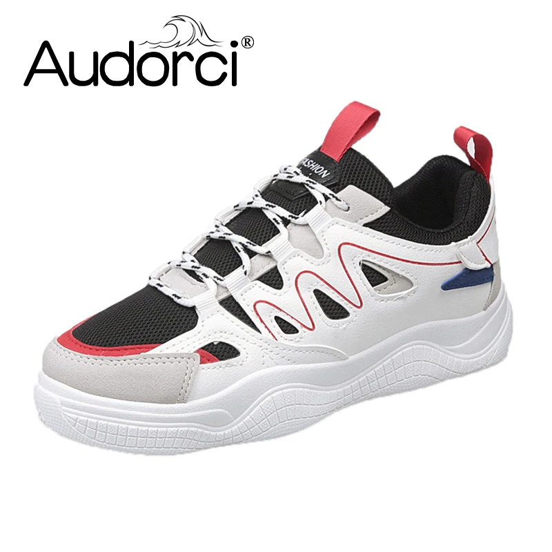 

Audorci 2019 Spring Women Fashion Casual Shoes Female Comfortable Platform Flats Shoe Woman Breathable Sneakers Size 35-40