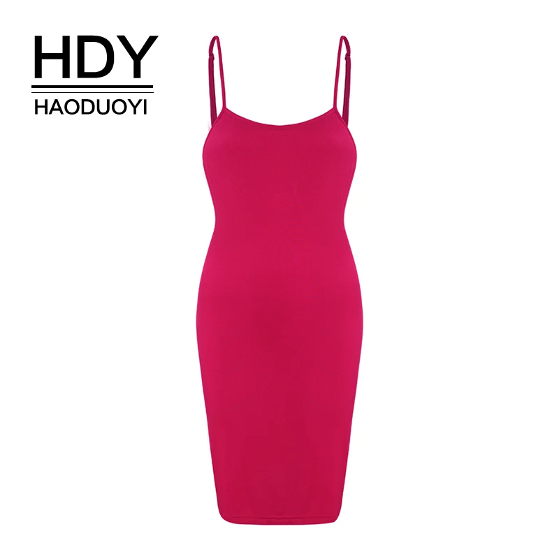 Женское платье HDY haoduoyi однотонное шелковое с коротким рукавом облегающее |