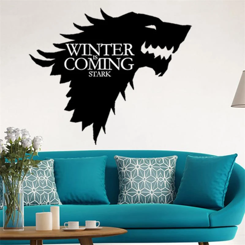 

A++ Wolf Game of Thrones Wall Stickers Decorative Head Window Car Vinyl Decals
