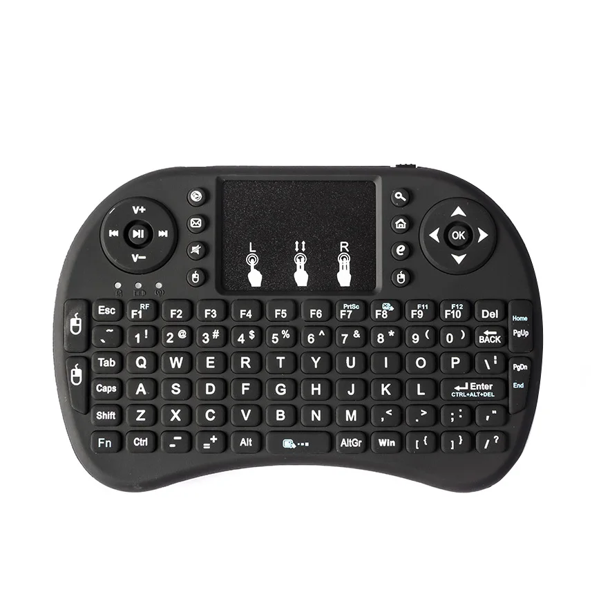 

I8 2.4Ghz Wireless Mini Qwerty Keyboard Mouse Touchpad With Receiver For Pc Smart Tv Ps4 Htpc