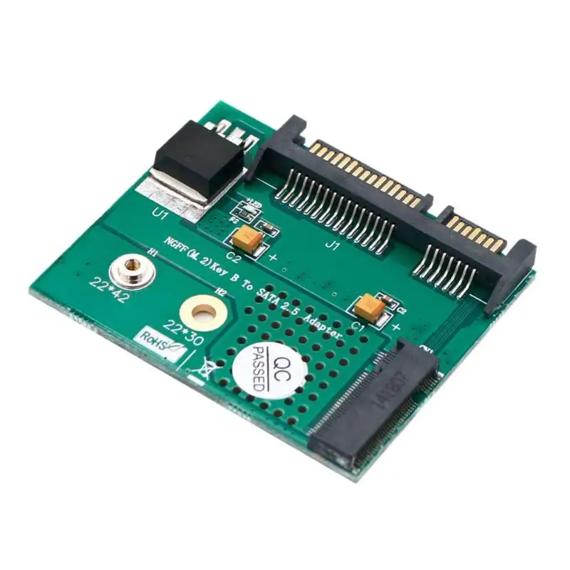 

High Quality Mini NGFF M.2 Key B SSD to SATA 2.5 Inch Adapter Converter Card Module Board for Desktop Support Dropshipping