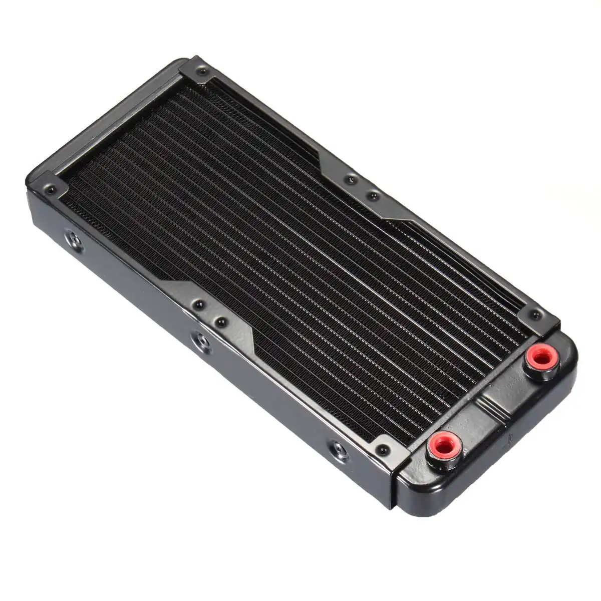 

240 Threaded Port Black Cooling Water Discharge Liquid Heat Exchanger Computer Water Cooled Locomotive Cooling Outlet