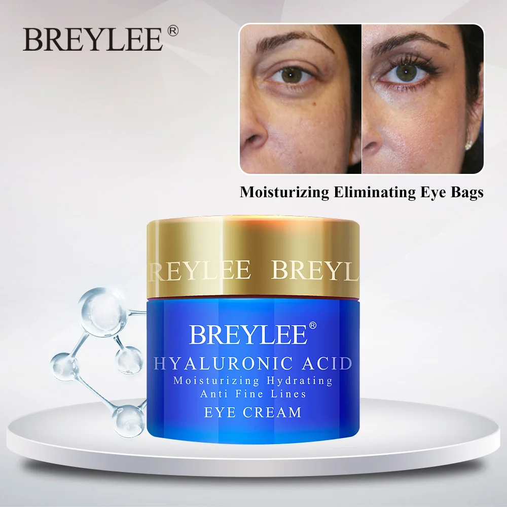 

BREYLEE Hyaluronic Acid Eye Cream Moisturizing Eyes Serum Improve Dryness F Skin Care Eye Bag Remover Ageless Anti Wrinkles